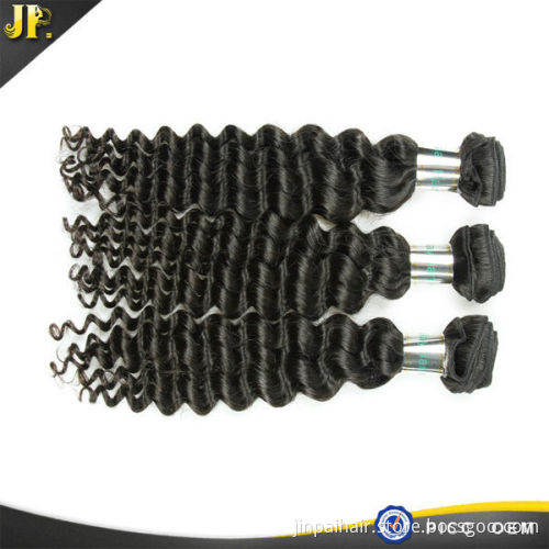 JP unprocessed wholesale virgin mongolian human hair, grade 8A deep wave hair